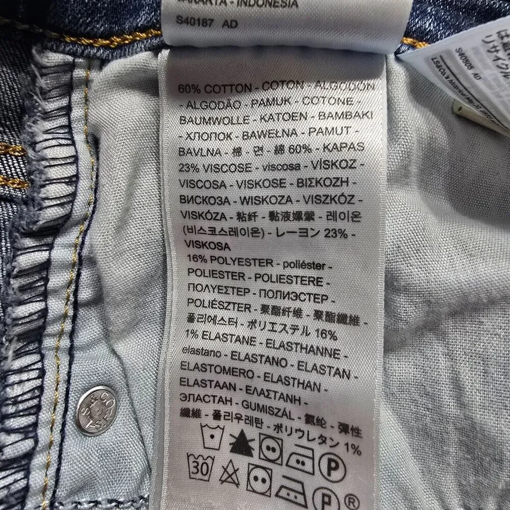 Levi’s 721 High Rise Skinny Jeans Women Size 29 - Picture 7 of 8